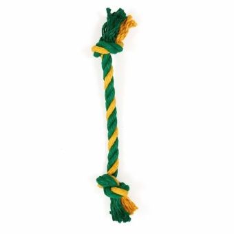 Грейфер канатный Doglike Dental Knot 2 узла 330*40*40 жёлтый/зеленый фото, цены, купить