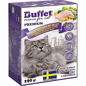 BUFFET  консервы 190г Желе с индейкой для кошек фото, цены, купить