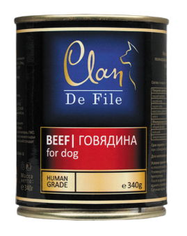 Clan De File консервы 340г кусочки говядины для собак фото, цены, купить