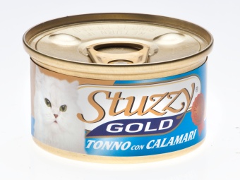 Stuzzy GOLD консервы 85г с тунцом,кальмарами в собстенном соку для кошек фото, цены, купить