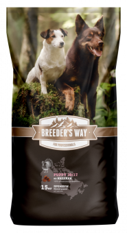 Breeder's Way PUPPY Полнорационный корм с индейкой для щенков средних и крупных пород 15кг фото, цены, купить