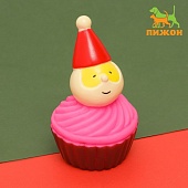 Игрушка Дед Мороз в кексе 10см Розовая  фото, цены, купить
