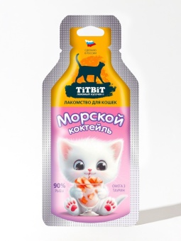 TiTBiT Морской коктейль для кошек 15 г фото, цены, купить