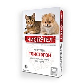 Таблетки Чистотел Глистогон  от внутренних паразитов, для кошек и собак, 6шт. фото, цены, купить