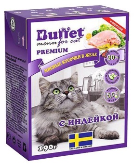 BUFFET консервы для кошек 190г в желе индейка фото, цены, купить