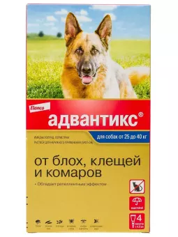 Адвантикс для собак (4 пипетки) более 25кг фото, цены, купить