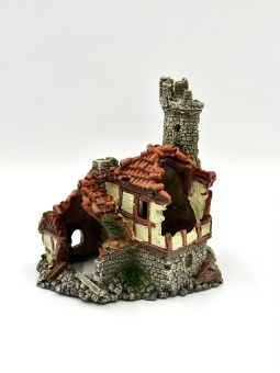 Грот "Домик в заброшенной деревне" 17*12*17,5см  (RP260) фото, цены, купить