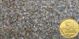 Грунт кварцевый песок окатанный 0,8-1,4мм  4л/6,6кг фото, цены, купить