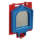 Зеркало для птиц  подвесное 55*15*80мм