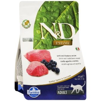 Farmina N&D ADULT Lamb&Blueberry беззерновой, ягненок, черника для кошек 300г фото, цены, купить