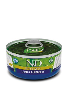 Farmina N&D PRIME Lamb&Blueberry Консервы 70г с ягненком и черникой для кошек фото, цены, купить