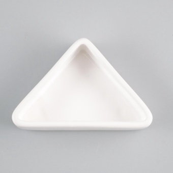 Миска керамика угловая 75мл 9,5*6*2см Белая фото, цены, купить