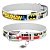 Ошейник Collar Waudog кожа "Бэтмен1" паспорт, пряжка 15мм 26-35см белый фото, цены, купить