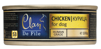 Clan De File консервы 100г кусочки курицы для собак фото, цены, купить