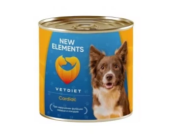 NEW ELEMENTS VET Cardiac консервы при заболеваниях сердечно-сосудистой системы у собак 340г фото, цены, купить
