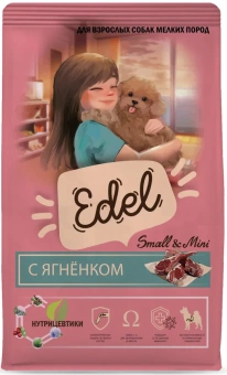 Edel MIini Lamb сухой корм для собак малых пород с ягненком  2кг фото, цены, купить