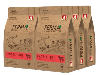 FERMA Protection сухой корм для собак малых и средних пород говядина с рубцом 1.5кг фото, цены, купить