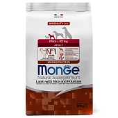 Monge Speciality Line Monoprotein сухой для взрослых собак мелких пород Ягнёнок/Рис 800г фото, цены, купить