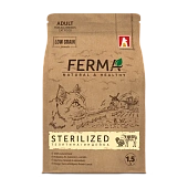 FERMA Sterilized сухой корм для кошек с телятиной и индейкой 1.5кг фото, цены, купить