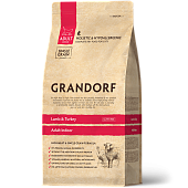 GRANDORF CAT Lamb&Turkey INDOOR для кошек с ягненком и индейкой 2 кг фото, цены, купить