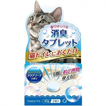 Уничтожитель запаха кошачьего туалета с ароматом детского мыла 2таб 45г фото, цены, купить