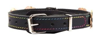 Ошейник 18мм натуральная кожа, цветы фото Ошейник 18мм натуральная кожа, цветы фото, цены, купить