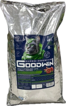 GOODWIN для стерил. кошек и кастр. котов, для вывода шерсти, с ягнёнком 8кг фото, цены, купить