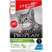 PRO PLAN Sterilised для стерилизованных и кастрированных кролик 2,4+600г для кошек фото, цены, купить