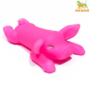 Игрушка пищащая для собак "Буженина" 13см розовая фото, цены, купить