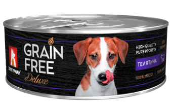 Зоогурман консервы GRAIN FREE 100г с телятиной для собак фото, цены, купить