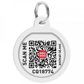 Адресник Waudog Smart ID премиум "Вселенная пончиков" 25 мм фото, цены, купить