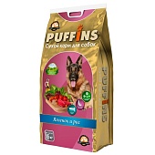 Puffins "Ягненок и рис" для собак 15кг фото, цены, купить