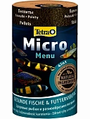 Tetra корм 4in1 MENU Micro (гранулы,палочки,шарики,чипсы) 100мл фото, цены, купить
