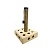 Игрушка-когтеточка для кошек из дерева "квадрат со столбиком" 35*35*55 см для кошек