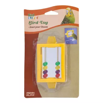 Игрушка д/птиц зеркало с бусинками