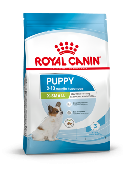 Royal Canin Х-Small Puppy для щенков мелких пород до 10 месяцев 500г + Mini Puppy пауч 2*85г фото, цены, купить
