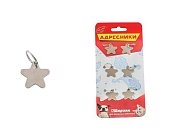 Адресник "Звездочка" 25*25мм  фото, цены, купить