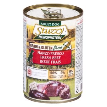 Stuzzy MONOPROTEIN консервы 400г со свежей говядиной для собак фото, цены, купить