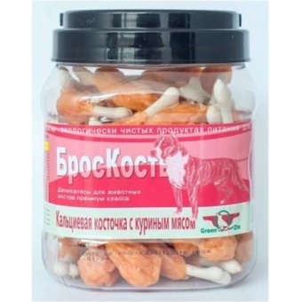 Green Qzin БРОСКОСТЬ Куриное мясо на кальциевой косточке 750г (банка) фото, цены, купить