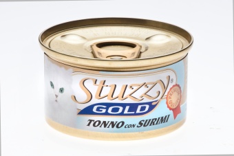 Stuzzy GOLD консервы 85г с тунцом,крабовыми палочками в собственном соку для кошек фото, цены, купить