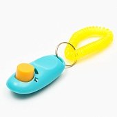 Кликер для дрессировки собак с браслетом на руку, голубой   7110482 фото, цены, купить