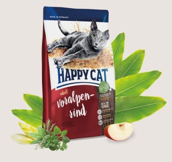 Happy Cat Supreme Adult Voralpen-Rind с альпийской говядиной 1,4 кг фото, цены, купить