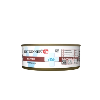 Best Dinner Vet Profi Hepatic консервы с говядиной для кошек 100г фото, цены, купить