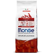 Monge Speciality Line Monoprotein сухой для взрослых собак всех пород Ягнёнок/Рис 12кг фото, цены, купить