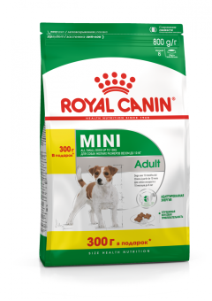 Royal Canin mini adult для собак мелких пород 500г+300г в подарок фото, цены, купить