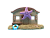 Грот для аквариума "Домик морской звездочки" 18x5.5x10см (AD033) фото, цены, купить