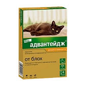 Адвантейдж для кошек и котят (4пип*0,4мл) 1 пипетка до 4кг фото, цены, купить