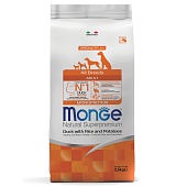 Monge Speciality Line Monoprotein сухой для взрослых собак всех пород Утка/Рис 2,5кг фото, цены, купить