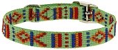 Ошейник нейлон "Орнамент" 20мм х50см зеленый							 фото, цены, купить
