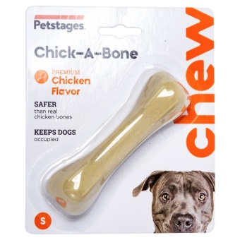 Игрушка для собак "Косточка" Petstages Chick-A-Bone малая с ароматом курицы 11см фото, цены, купить